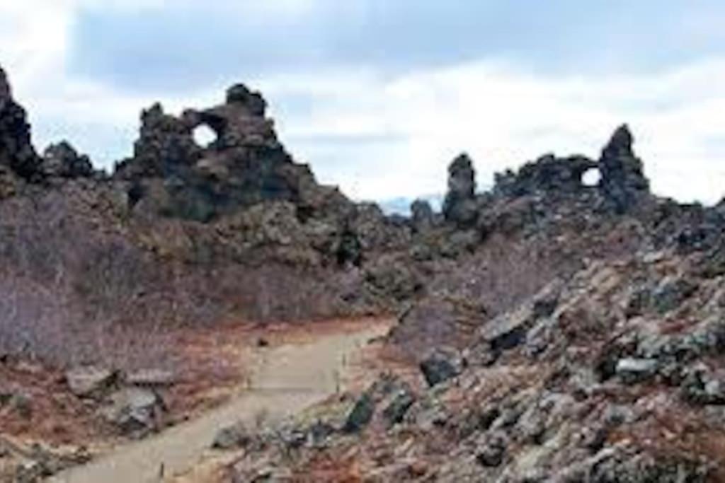 Cabin In The Lava. Near Husavik Skogar  Extérieur photo